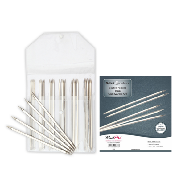 KnitPro NOVA CUBICS Double Pointed Needle Set 15 cm