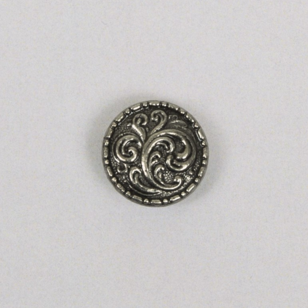 Tin button 21mm w / eye LEAF
