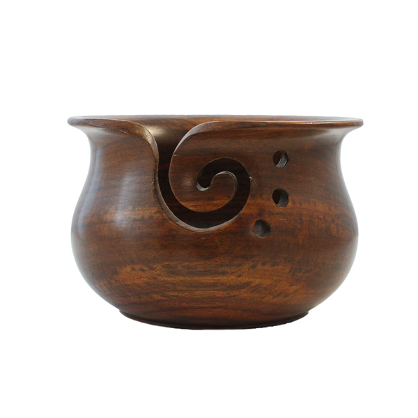 Scheepjes yarn bowl Dark Teak
