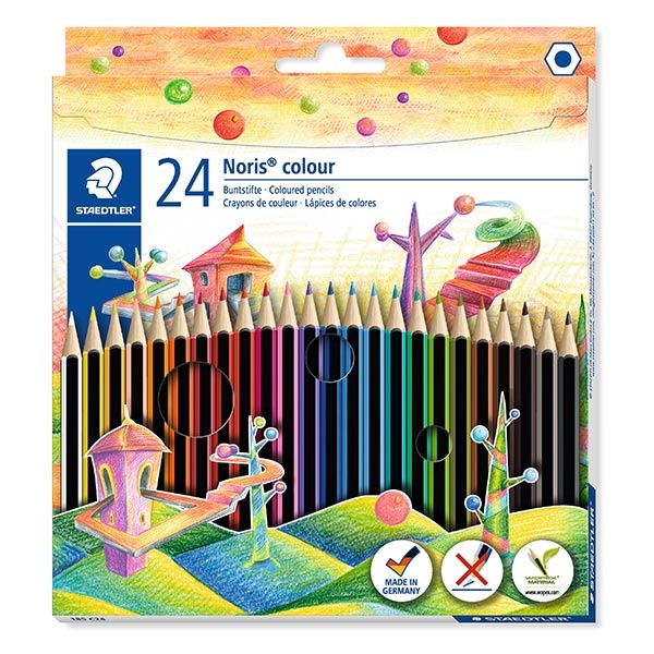 STAEDTLER Noris colour 185, farveblyanter, 24 stk