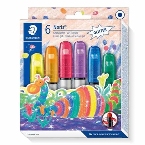 STAEDTLER Noris Club Gelfarver glitter, 6 stk