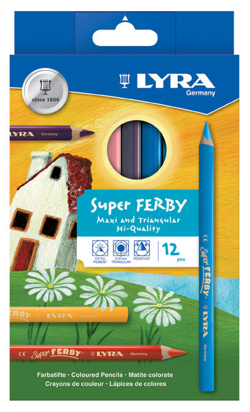 Lyra Super Ferby Farveblyanter, 12 stk