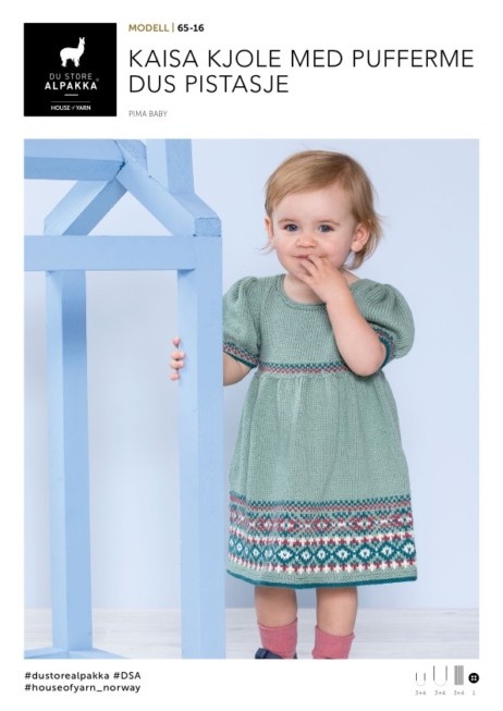 DSA65-16 Kaisa Dress with pufferme Dus Pistachio