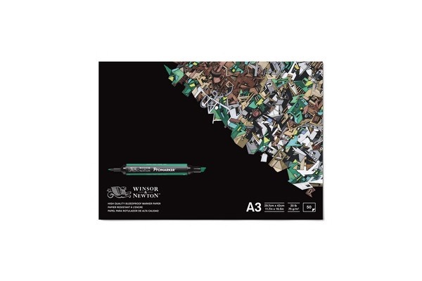 Bleedproof papirsblok A4, 50 ark