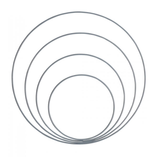 Metal Rings Mix Gray / Blue