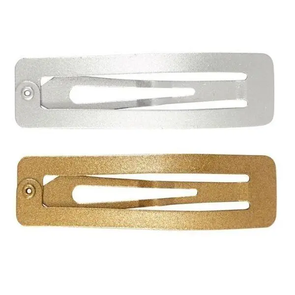 Hair Slide, Gold/silver, 4 pcs.