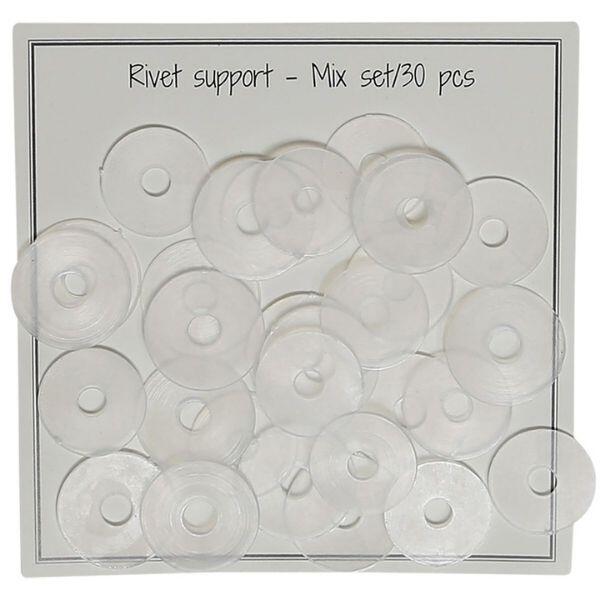 Go Handmade Rivet Support Mixed 15 mm + 18 mm, 30 pcs