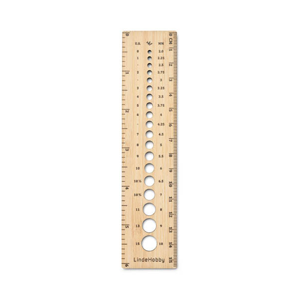 LindeHobby Knitting Needle Gauge