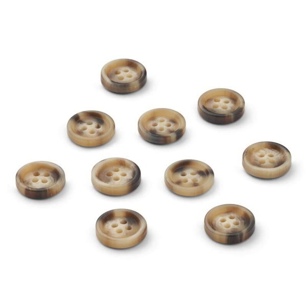HobbyArts Beige/Black Buttons, 15 mm