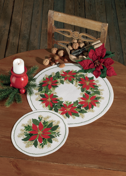 Permin Christmas Embroidery - Christmas Stars 42 + 26 cm