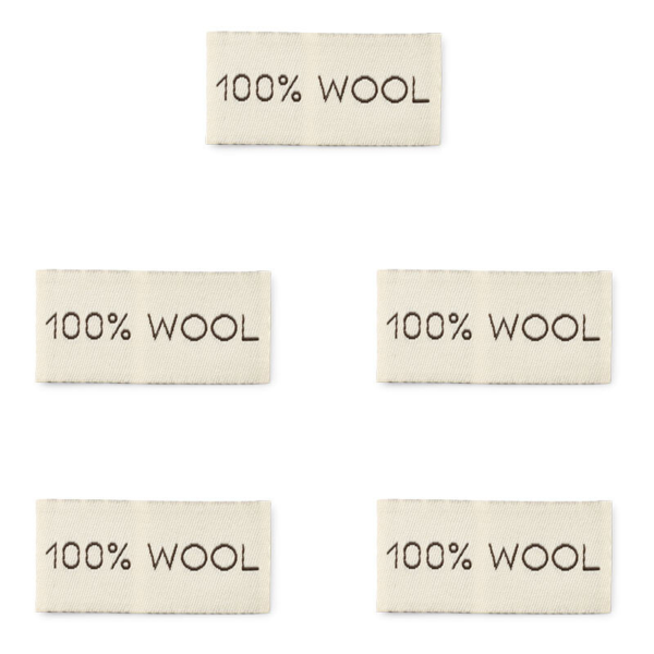 LindeHobby 100% Wool, Label (4 cm x 2 cm)