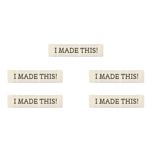 LindeHobby I Made This! Label (7 cm x 1 cm)