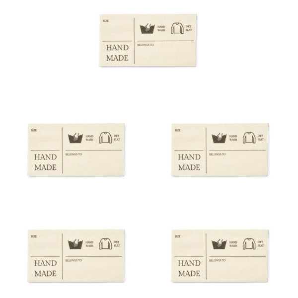 LindeHobby Handmade, Size and Name (6 cm x 4 cm)