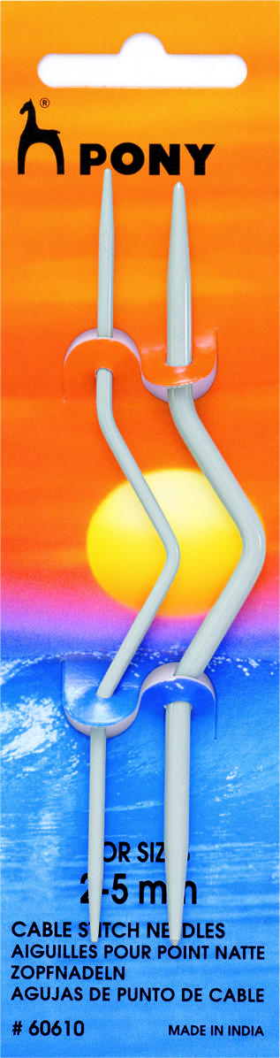 Pony Cable stitch needles (2.5 and 4.0 mm)