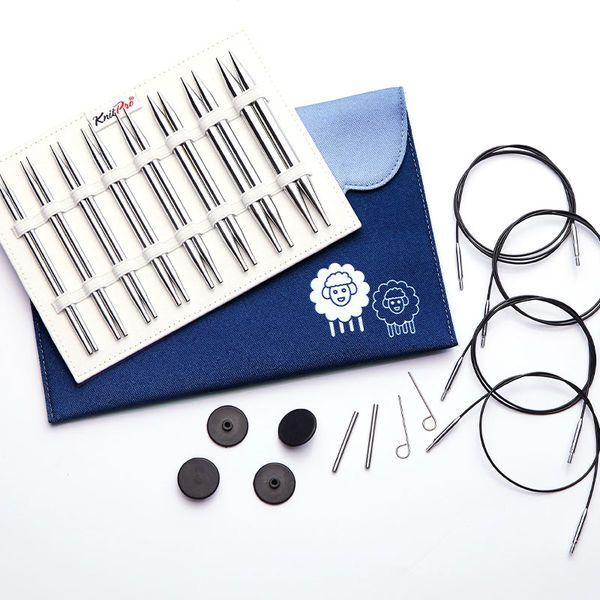 KnitPro NOVA Metal Interchangeable Circular Needle Set Deluxe