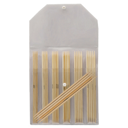 KnitPro Bamboo Double Pointed Needle Set 15 cm (2.00-5.00 mm)