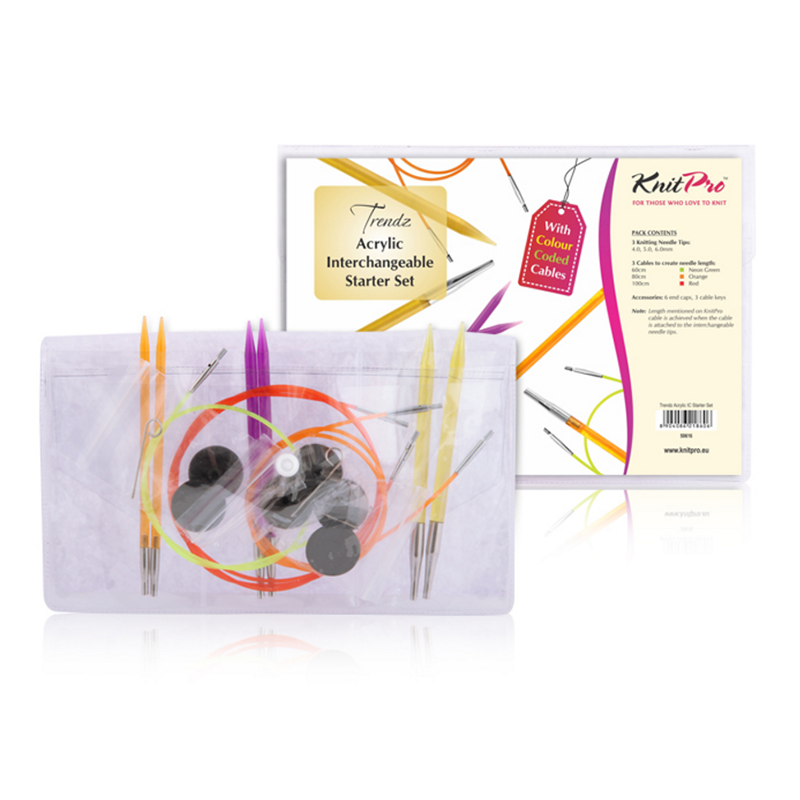 KnitPro Trendz Interchangeable Circular Needle Set Starter