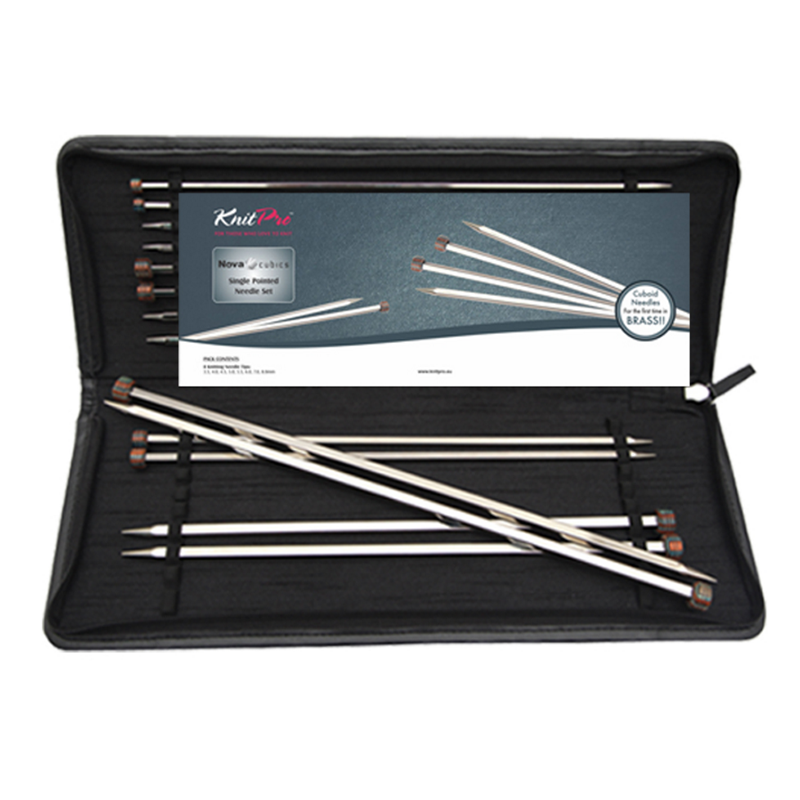 KnitPro NOVA CUBICS Single Pointed Needle Set 35 cm