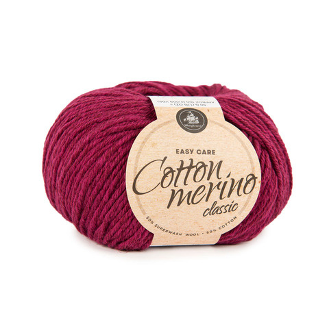 Mayflower Cotton Merino Classic 105 Cherry (UNI COLOUR)