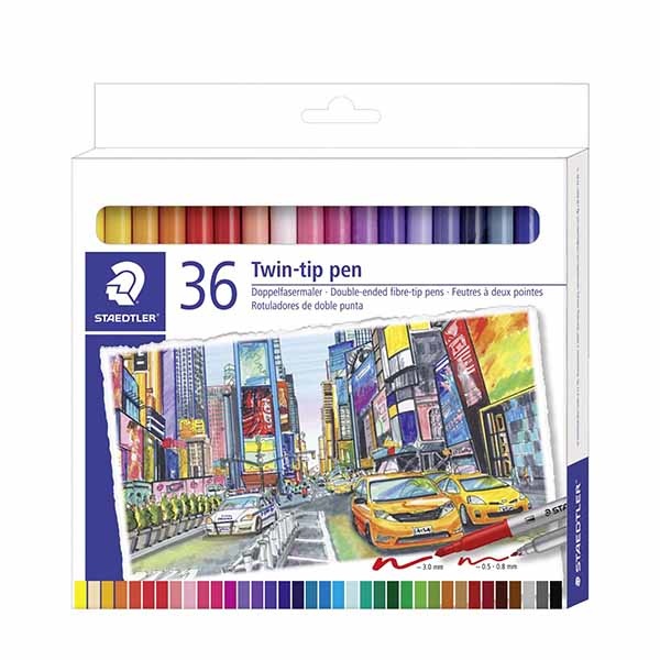 STAEDTLER Duo tusser, 36 stk