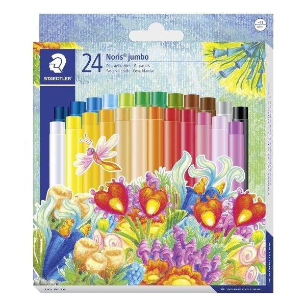 STAEDTLER Noris Club jumbo Oil pastel colors, 24 pcs