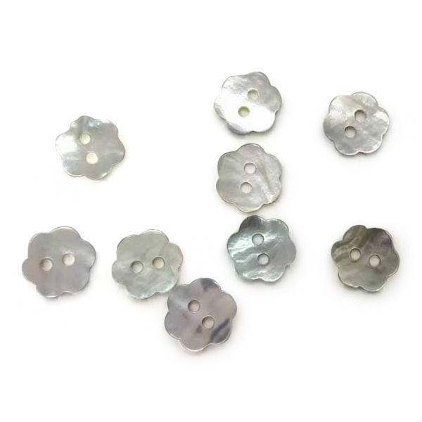 HobbyArts Perlemorsknapper Blomst 15 mm, 10 stk