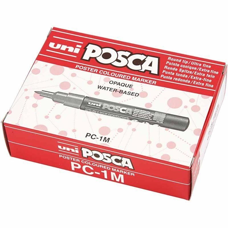 Uni Posca Tusch Ultra fine, 12 stk