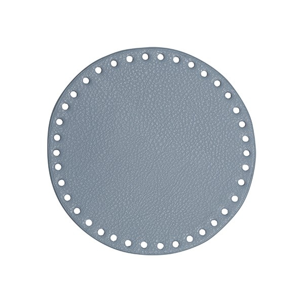 Go Handmade Bag  Basket Base, PU Leather, Round, 17 cm 22392 Blue