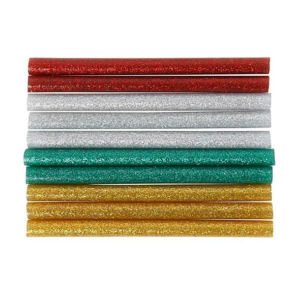 Limstænger m/glimmer 7 mm, 10 stk