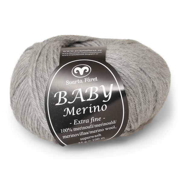 Svarta Fåret Baby Merino 03 Grå