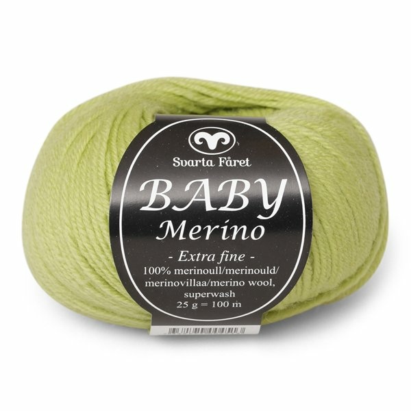 Svarta Fåret Baby Merino 82 Lysegrøn