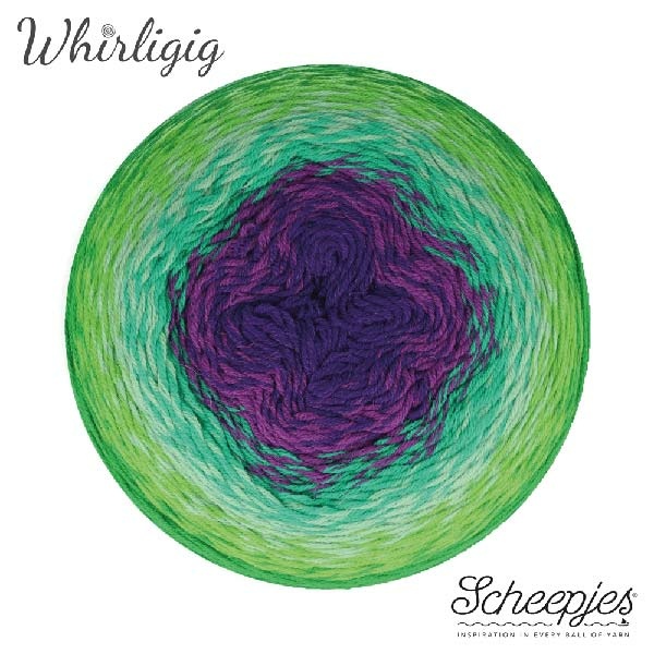 Scheepjes Whirligig 208 Green to purple