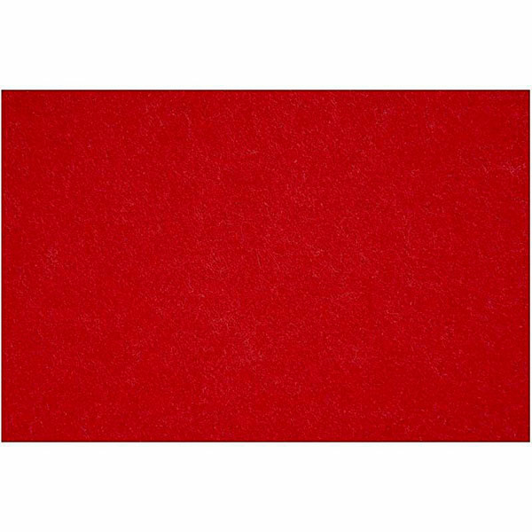 Hobbyfilt, Ark 42x60 cm, 3 mm, 1 ark Julerød