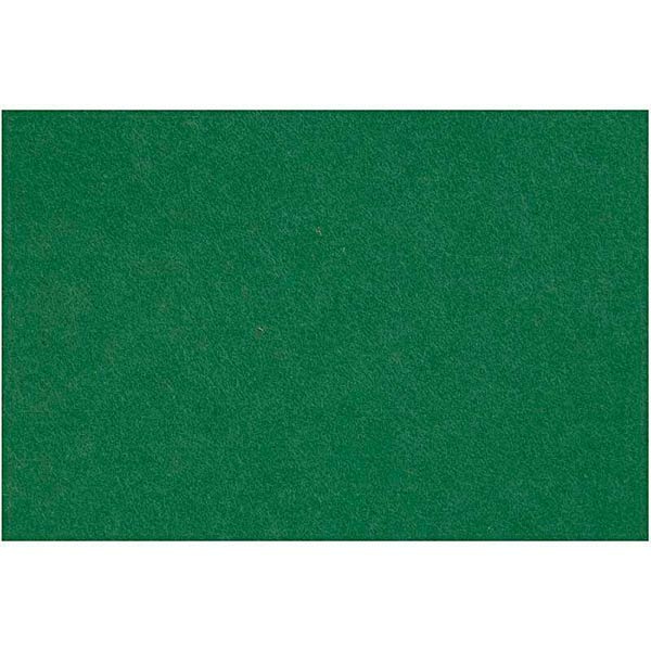 Hobbyfilt, Ark 42x60 cm, 3 mm, 1 ark Mørk Grøn