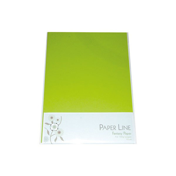 Paper Line Fantasy Karton A4, 10 stk Lysegrøn