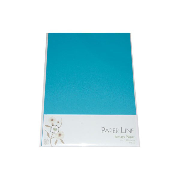 Paper Line Fantasy Karton A4, 10 stk Turkis