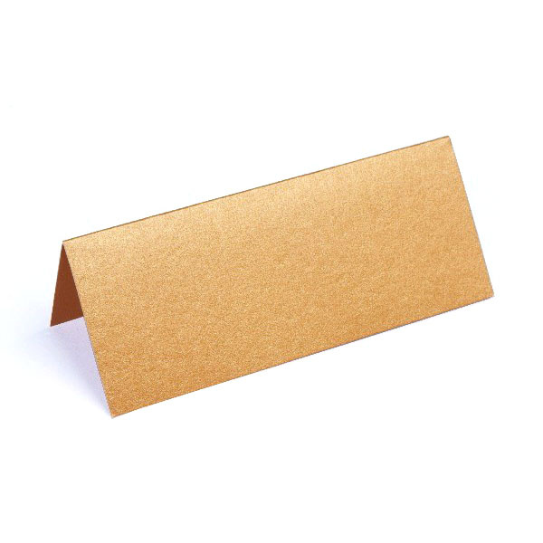 Paper Line Metallic Bordkort, 250 g, 7 x 10 cm, 10 stk Kobber