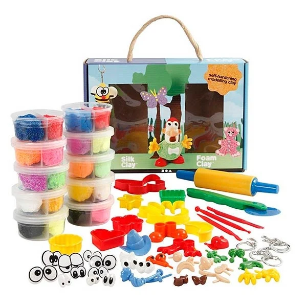 Foam Clay & Silk Clay Gaveæske, 10 + 10 stk