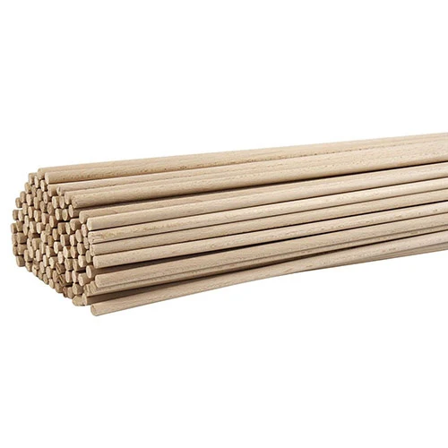 Round Sticks Beech 60 cm x 8 mm, 10 pcs