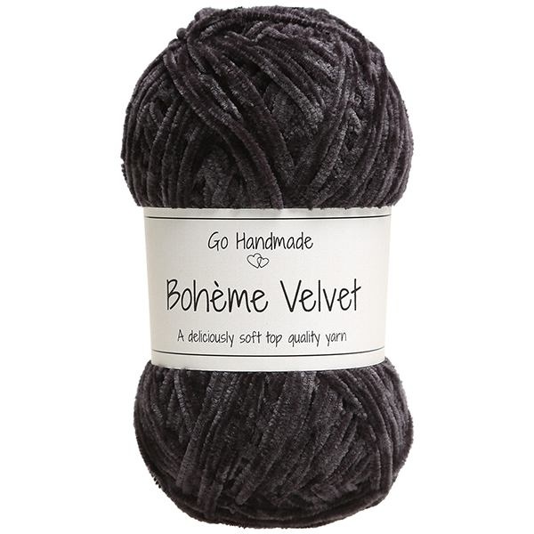 Go Handmade Bohème Velvet Fine 17607 Sort