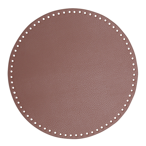 Go Handmade Bag  Basket Base, PU Leather, Round, 30 cm 22403 Lavender