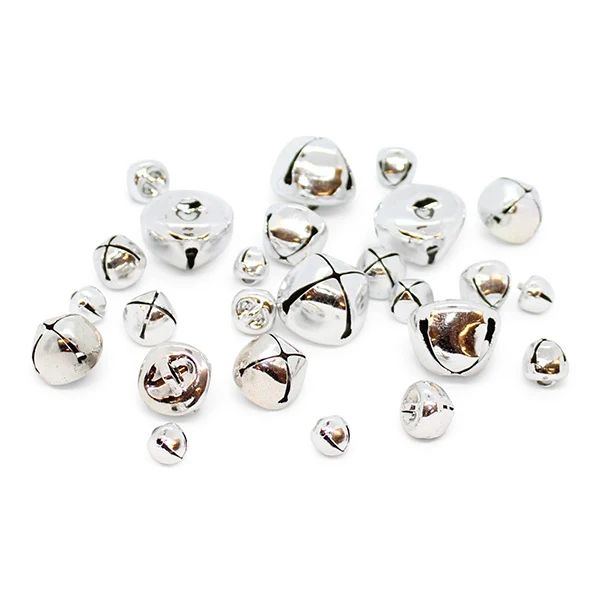 HobbyArts Bells Silver Mix, 25 pcs