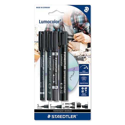 STAEDTLER Lumocolor Mix Set, 4 pcs