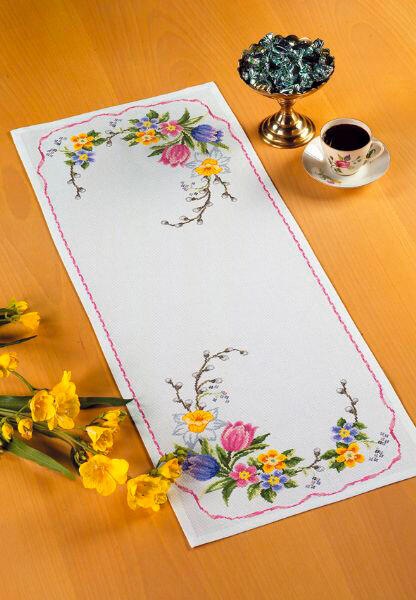 Embroidery kit Spring flowers