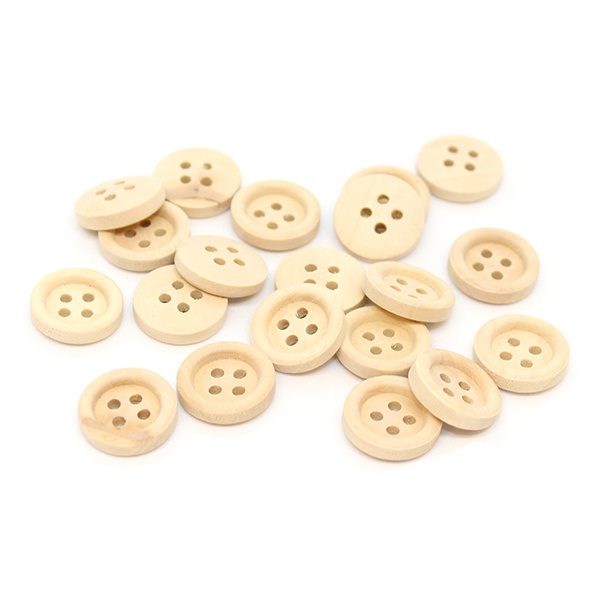 HobbyArts Wooden buttons 15 mm, 20 pcs