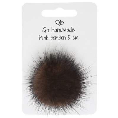 Go Handmade Pompon with elastic strap, 5 cm