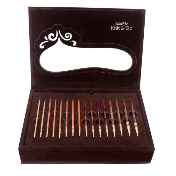 KnitPro Knit & Sip Interchangeable Circular Needles Set