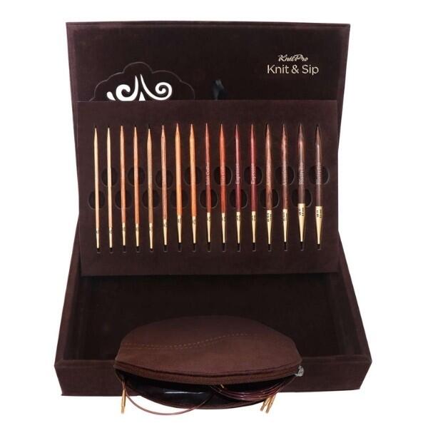 KnitPro Knit & Sip Interchangeable Circular Needles Set