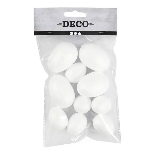 Polystyrene Eggs, 10 pcs