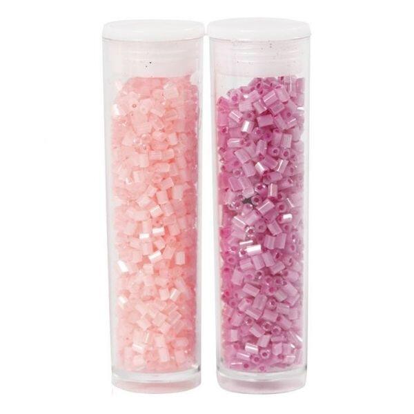 Rocaille Seed Beads, 2x7 g Rose